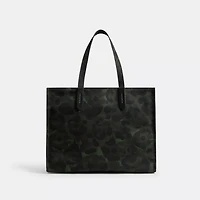 Tote With Camo Print And Rexy