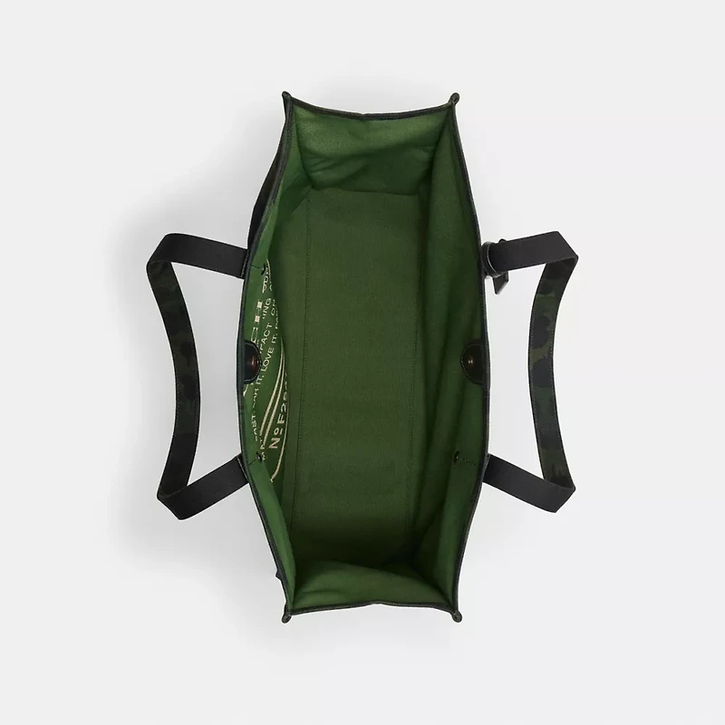 Tote With Camo Print And Rexy