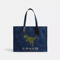 Tote With Camo Print And Rexy