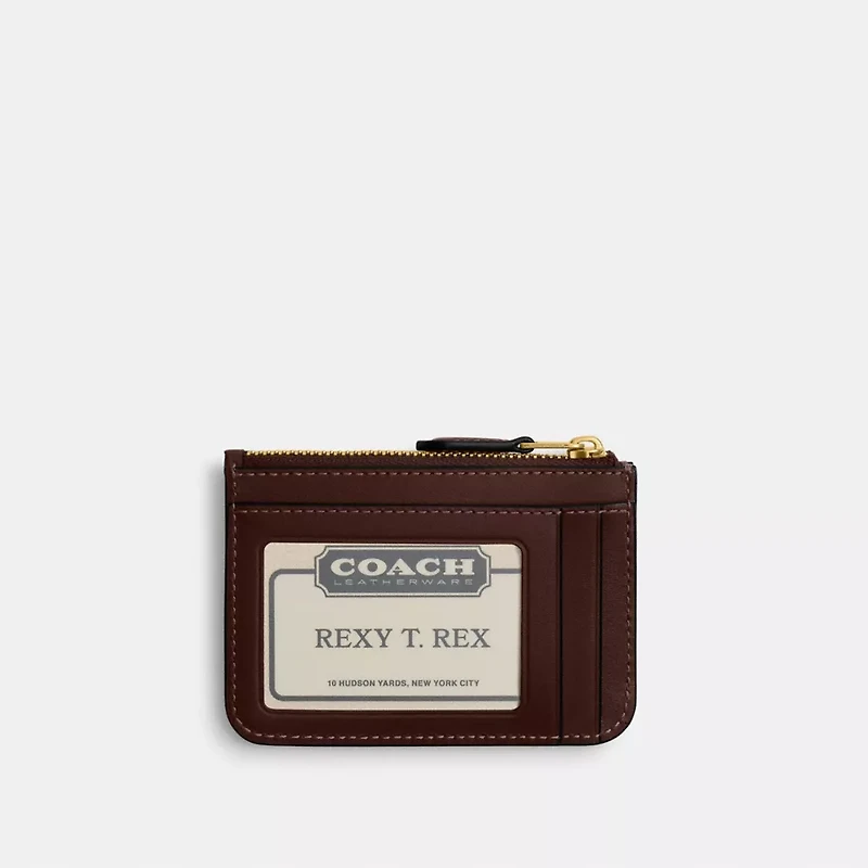 Essential Mini Id Card Case In Signature Jacquard