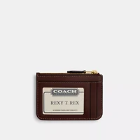 Essential Mini Id Card Case In Signature Jacquard