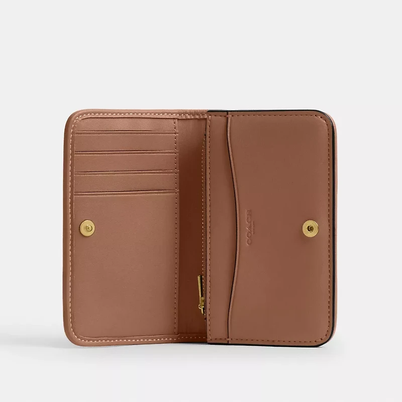 Essential Slim Card Case In Crystal Signature Jacquard