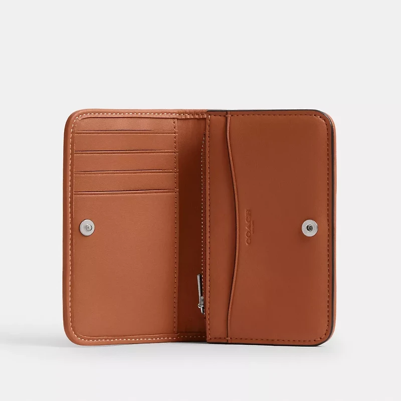 Essential Slim Card Case In Crystal Signature Jacquard