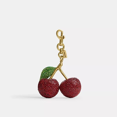 Crystal Cherry Bag Charm