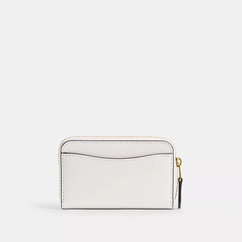 Essential Small Zip Around Card Case With Sticker Print