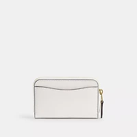 Essential Small Zip Around Card Case With Sticker Print