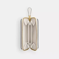 Essential Small Zip Around Card Case With Sticker Print