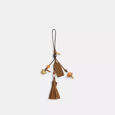 Mushroom Heritage Leather Bag Charm
