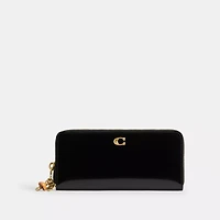 Essential Slim Accordion Zip Wallet With Charms
