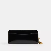 Essential Slim Accordion Zip Wallet With Charms