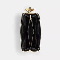 Essential Slim Accordion Zip Wallet With Charms