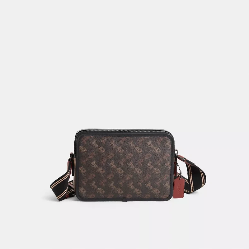 Restored Charter Crossbody Bag 24 With Signature Horse And Carriage Print