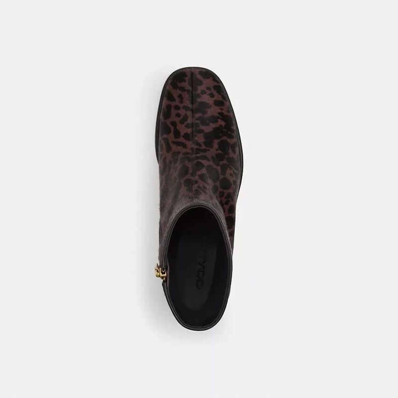 Gigi Bootie With Leopard Print