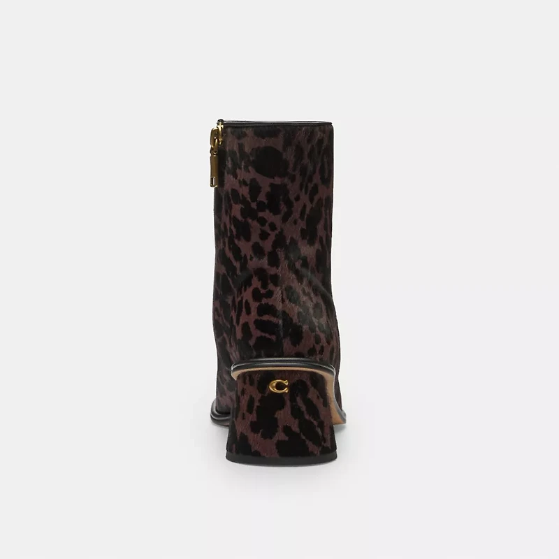 Gigi Bootie With Leopard Print