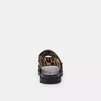 Brynn Sandal With Leopard Print