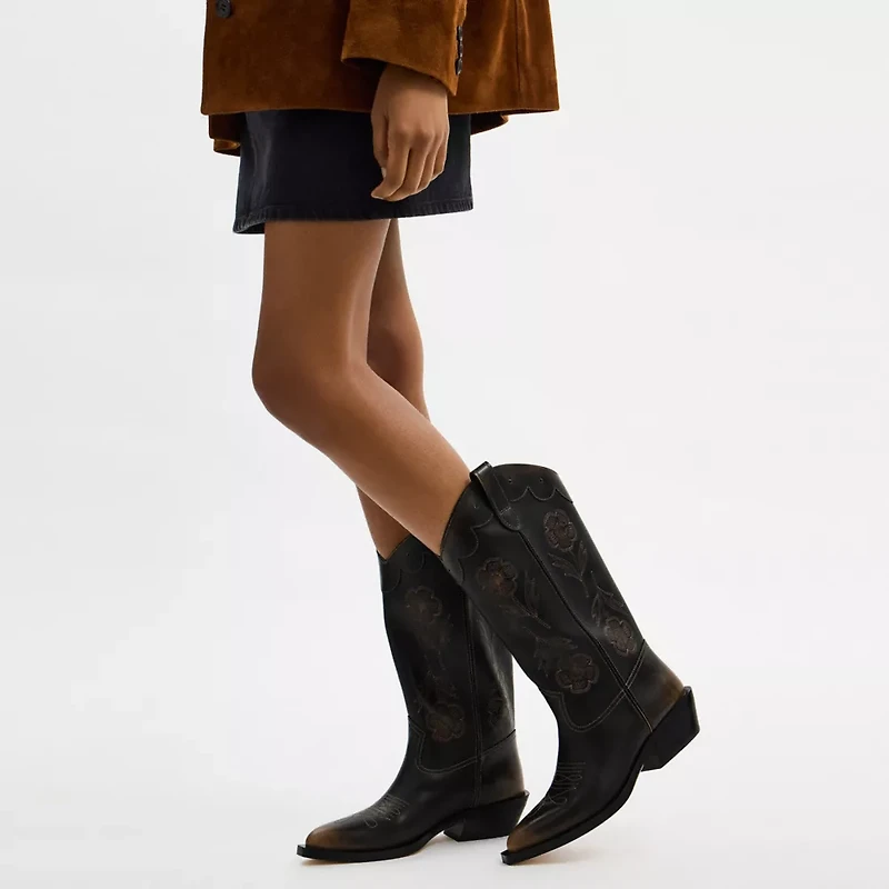 Aria Cowboy Boot Loved Leather