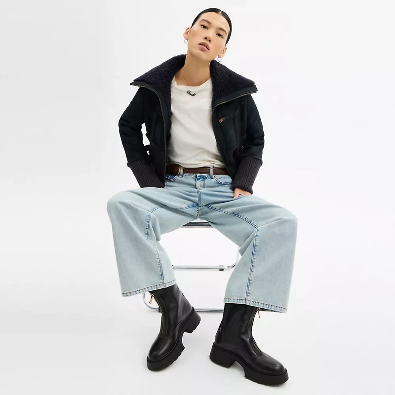 Leah Platform Zip Bootie