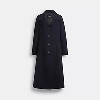 Long Wool Trench Coat