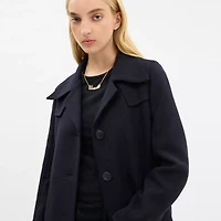 Long Wool Trench Coat