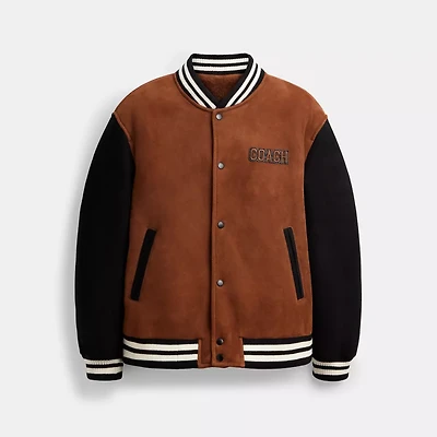 Shearling Varsity Jacket