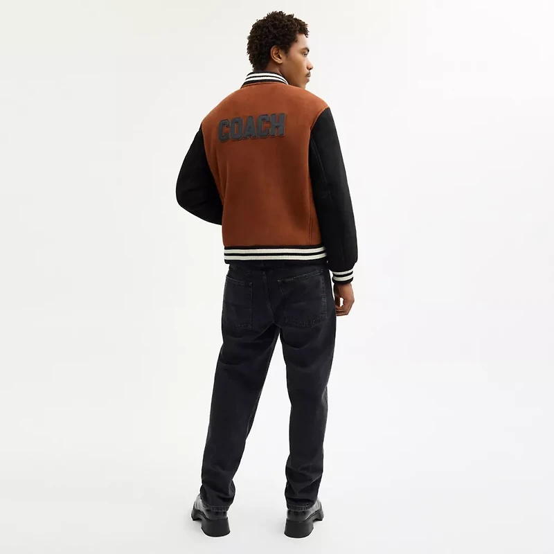 Shearling Varsity Jacket