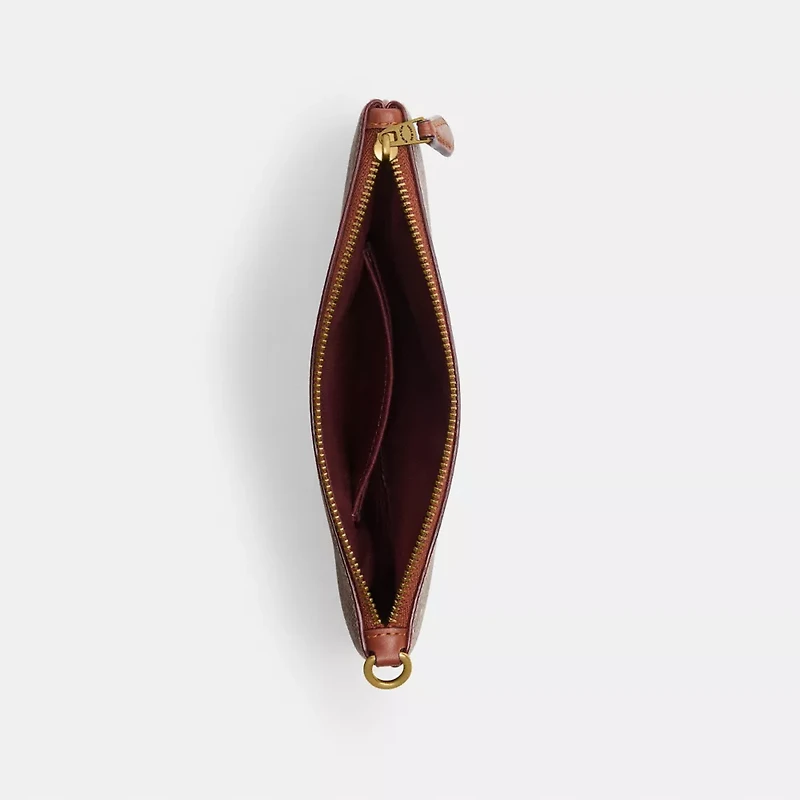 Essential Small Wristlet In Signature Canvas With Holiday Gifts