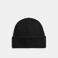 Signature Embossed Knit Beanie