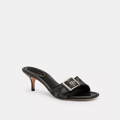 Margot Sandal In Crystal Signature Jacquard