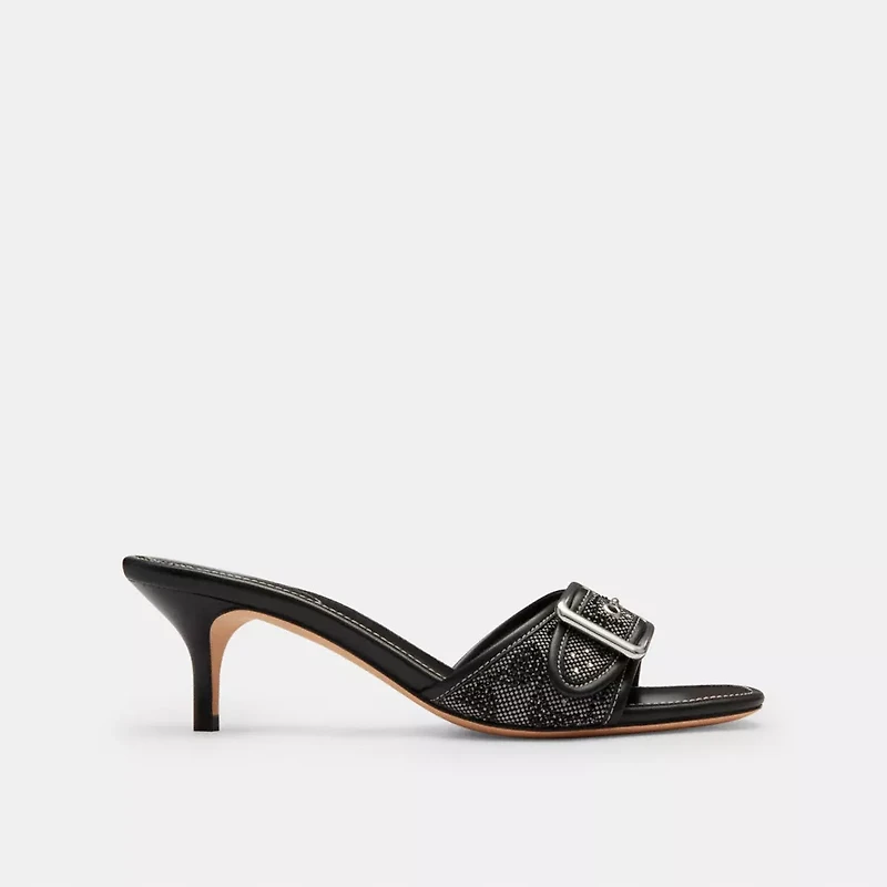 Margot Sandal In Crystal Signature Jacquard