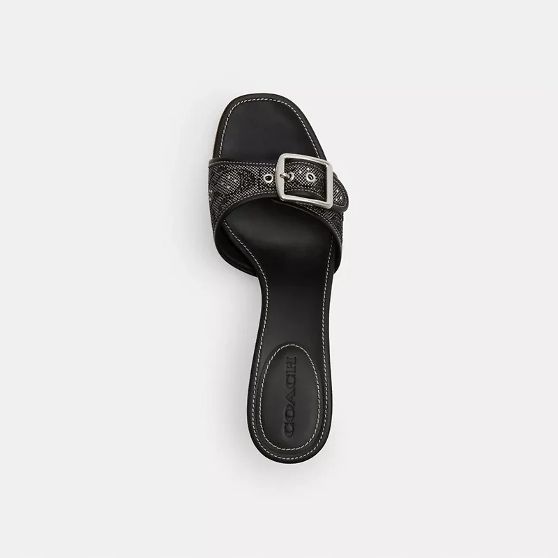 Margot Sandal In Crystal Signature Jacquard