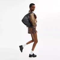 Alter/Ego Crescent Shoulder Bag Checkerboard Upcrafted Leather