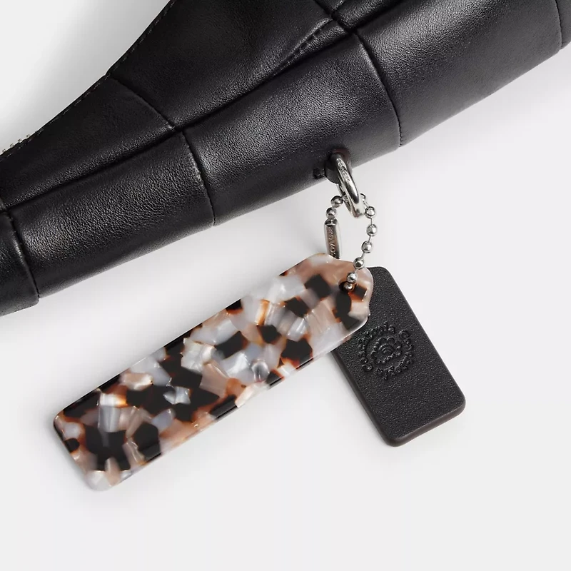 Alter/Ego Crescent Shoulder Bag Checkerboard Upcrafted Leather