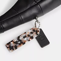 Alter/Ego Crescent Shoulder Bag Checkerboard Upcrafted Leather
