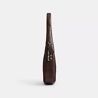 Alter/Ego Crescent Shoulder Bag Checkerboard Upcrafted Leather