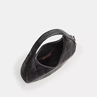 Alter/Ego Large Crescent Shoulder Bag Checkerboard Upcrafted Leather