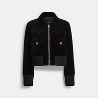 Velvet Blouson Jacket