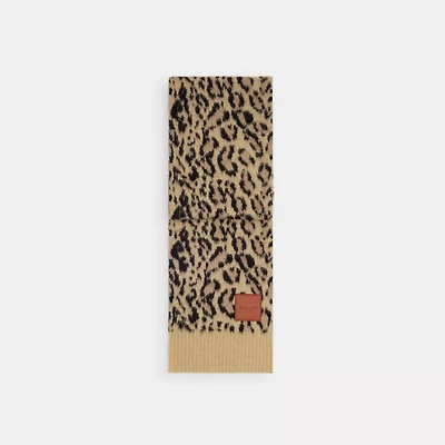 Leopard Print Muffler