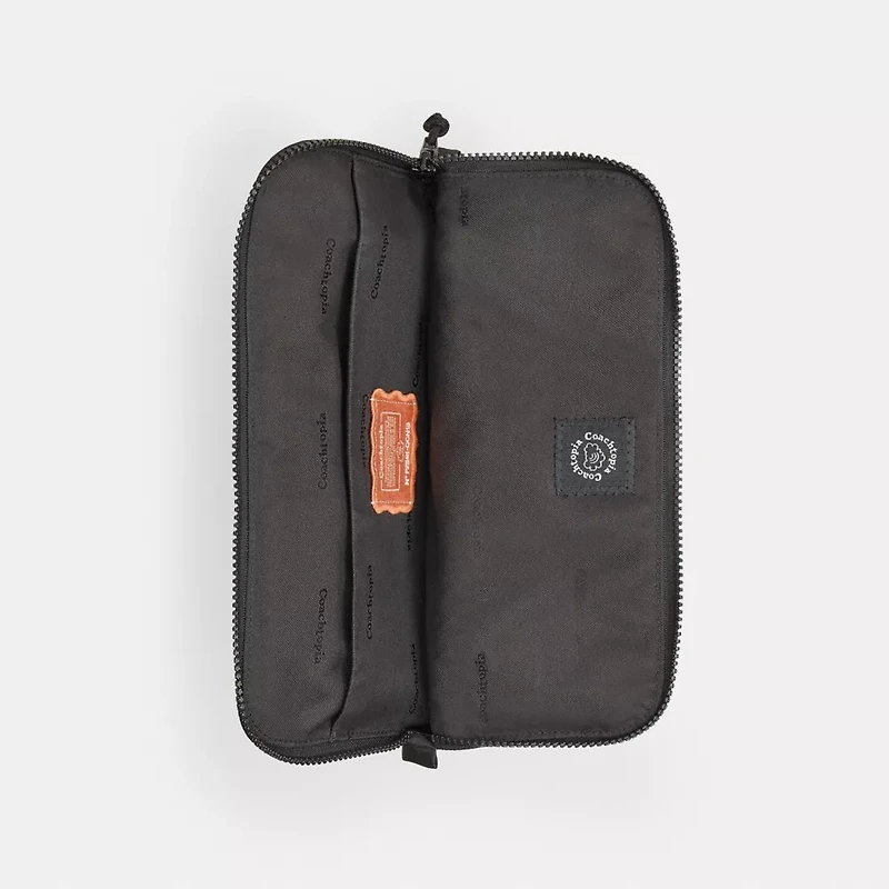 Coachtopia Loop Laptop Sleeve With Wavy Quilting Gingham