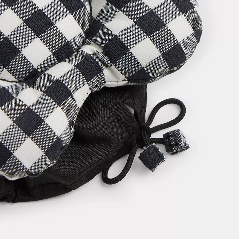Coachtopia Loop Flower Headphone Covers In Gingham