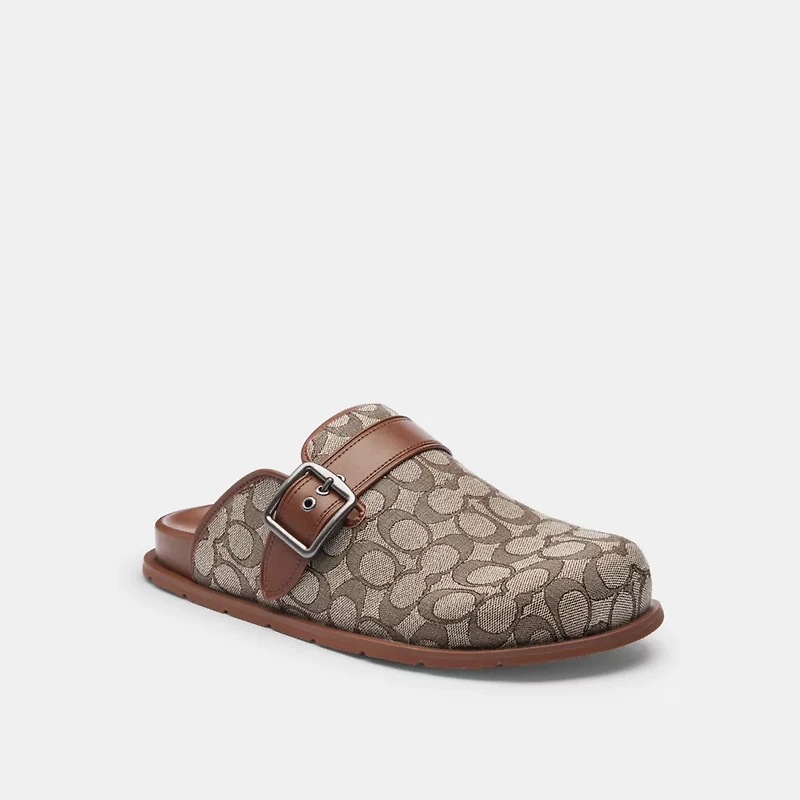 Buckle Clog Signature Jacquard