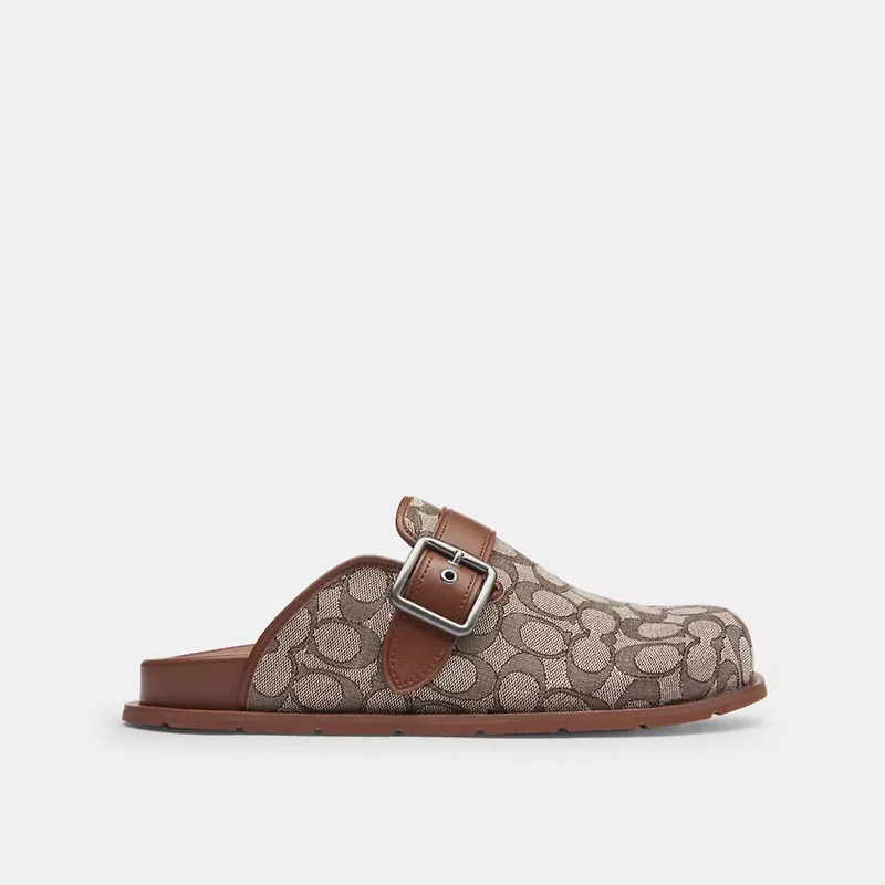 Buckle Clog Signature Jacquard