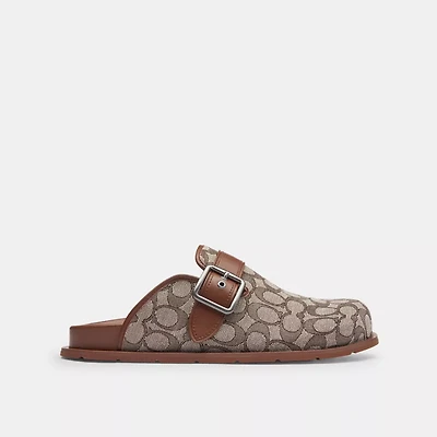 Buckle Clog Signature Jacquard