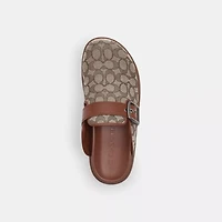 Buckle Clog Signature Jacquard