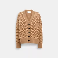 Signature Relaxed V Neck Cardigan