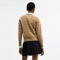 Signature Relaxed V Neck Cardigan