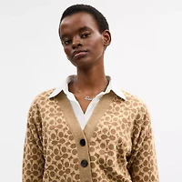 Signature Relaxed V Neck Cardigan