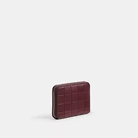 Zip Around Wallet In Checkerboard Upcrafted Leather