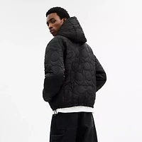 Quilted Signature Puffer Jacket Recycled Polyester