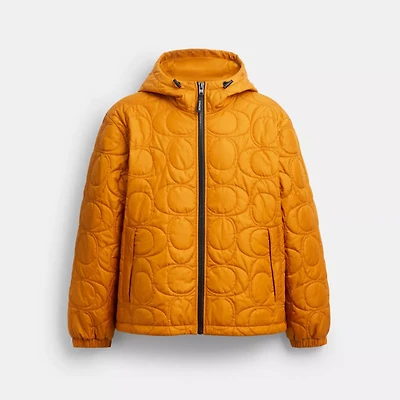 Quilted Signature Puffer Jacket Recycled Polyester