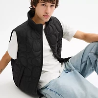 Quilted Signature Puffer Vest Recycled Polyester